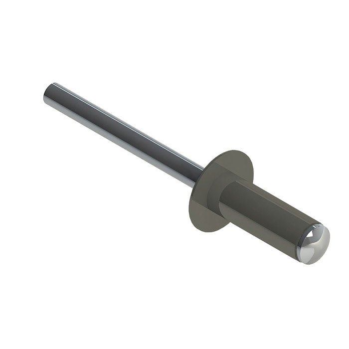 Заклёпка вытяжная Daxmer 4,8х12 RAL 7023 (500шт) нерж/нерж